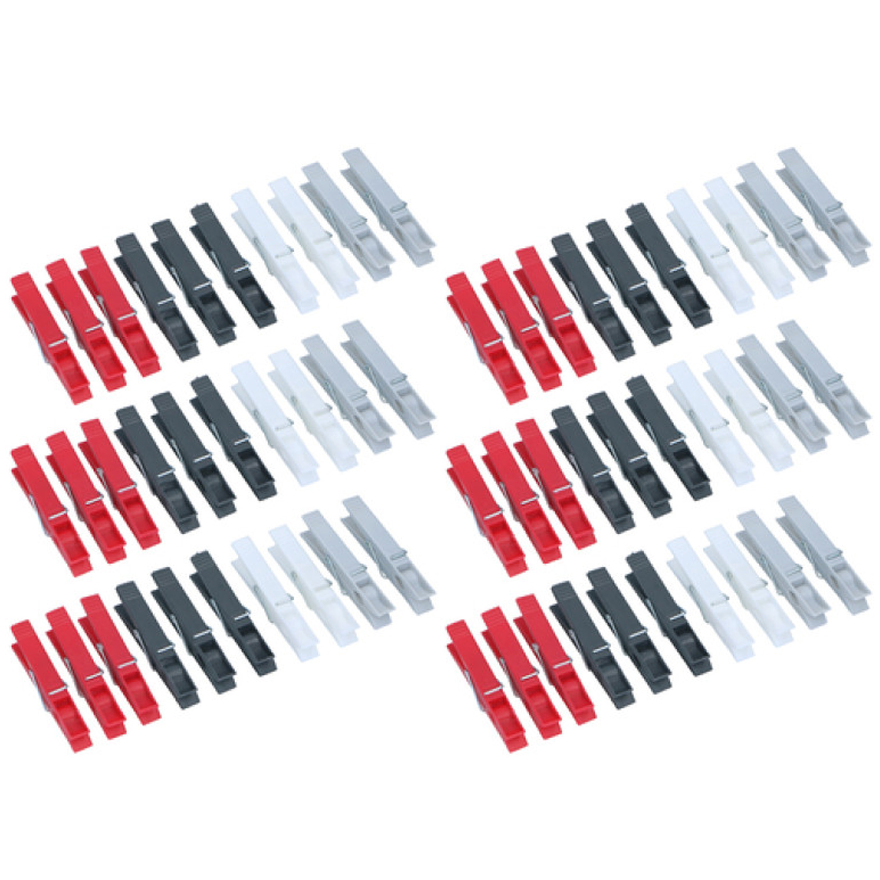 Kunststof wasknijpers - 60x - 7 cm -