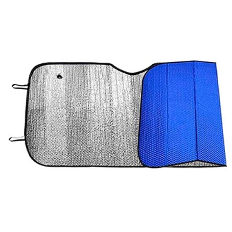 Auto zonnescherm - blauw - aluminium - L60 x B130 cm -