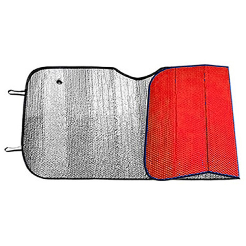 Auto zonnescherm - rood - aluminium - L70 x B150 cm -