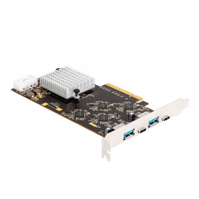DeLOCK PCI Express x8 - 2x USB-C 3.2 Gen 2x2 + 2x USB-A 3.2 Gen 1 usb-controller