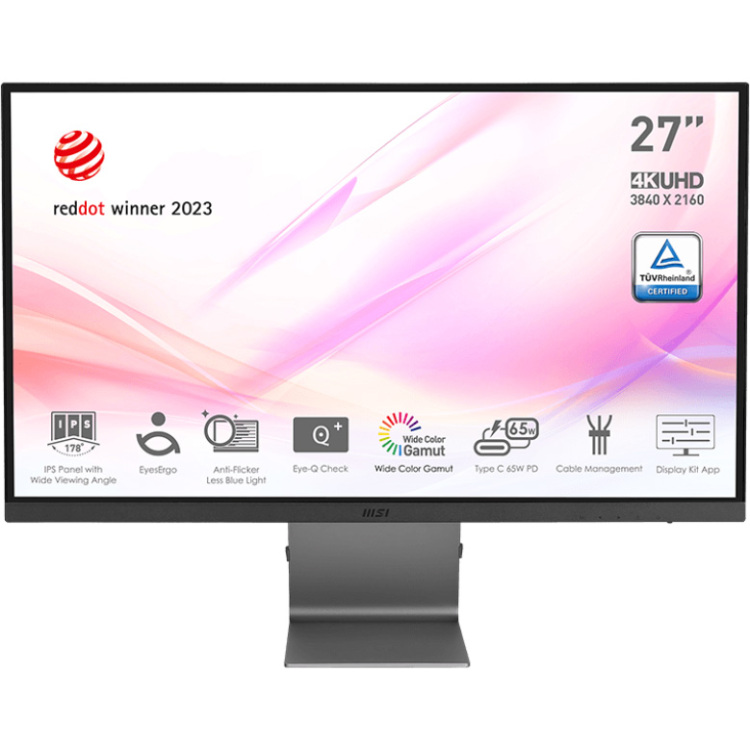 MSI Modern MD271UL ledmonitor 2x HDMI, DisplayPort, USB-C (DP Alt+65W PD)