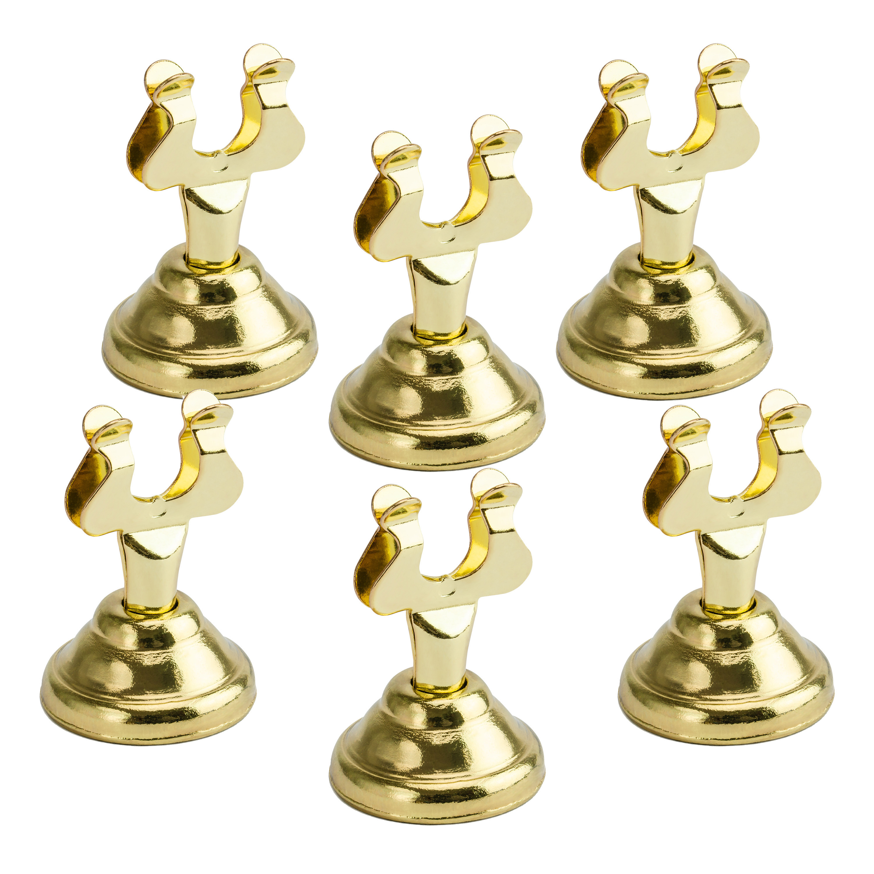 Naamkaart/plaatskaart houders Luxe - Bruiloft - 6x - goud - 4 cm -