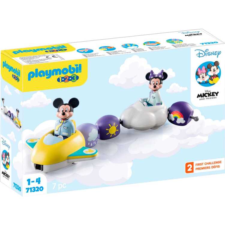 PLAYMOBIL 1.2.3 - Mickey Mouse Wolkentrein constructiespeelgoed 71320