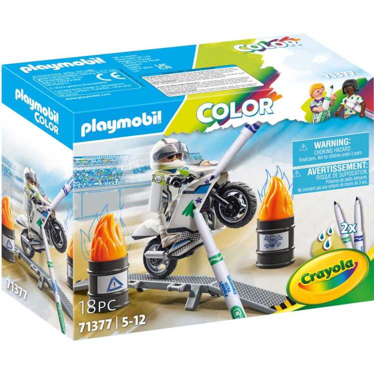 PLAYMOBIL Color - Motorcrossmotor constructiespeelgoed 71377
