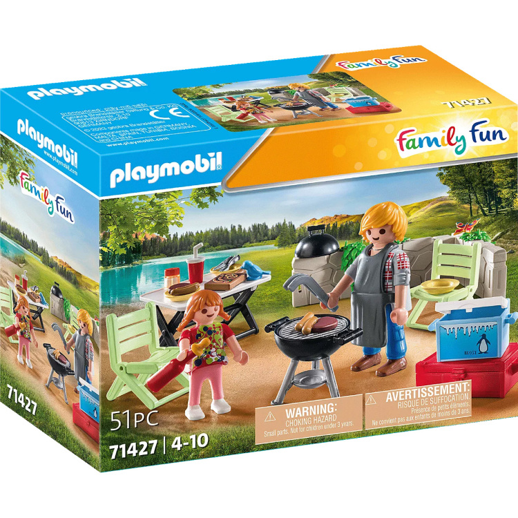 PLAYMOBIL Family Fun - Samen barbecueën constructiespeelgoed 71427