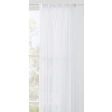 Vitrage Gemma - wit - 220 cm - Leen Bakker