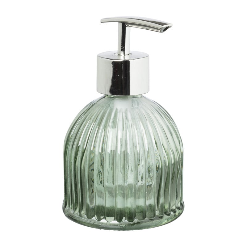 Zeeppompje glas - groen - ø8x11.5 cm