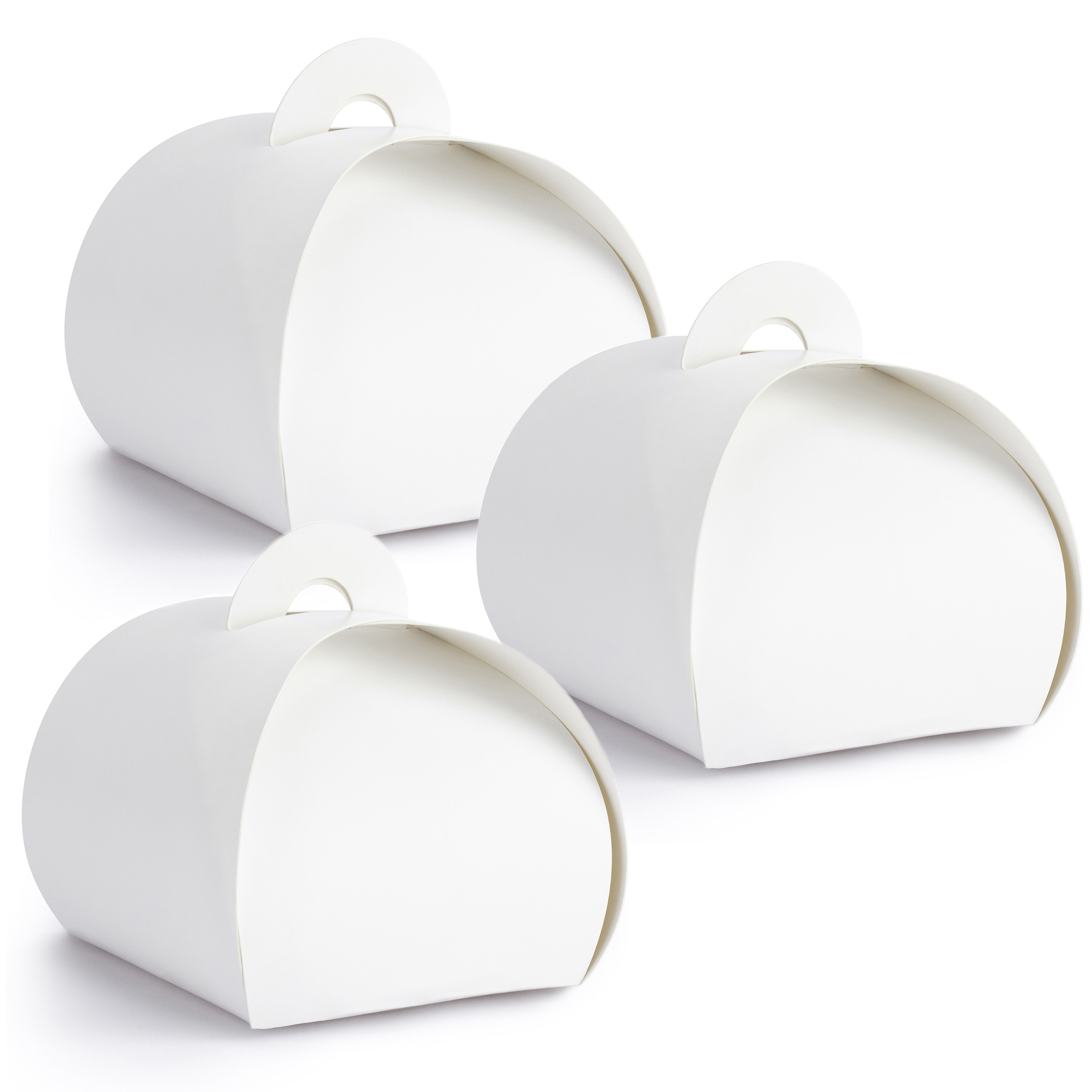 Cadeaudoosje Bonbon Wit - Bruiloft bedankje - 50x stuks - wit - 6 x 6 cm -
