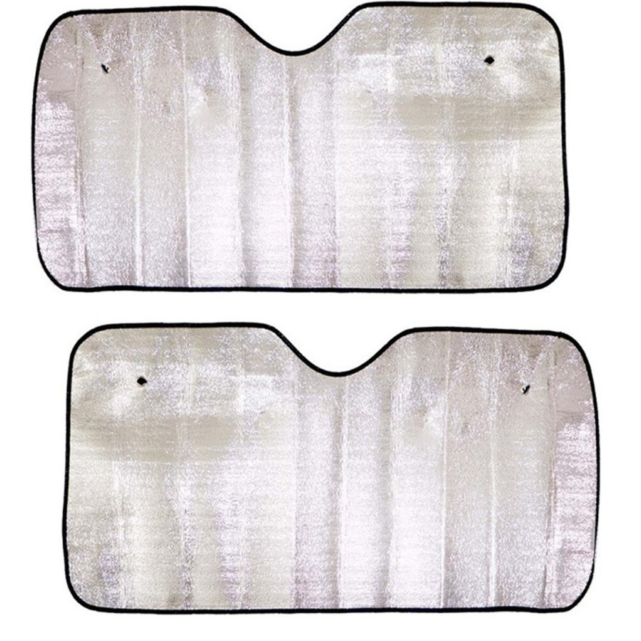 Auto zonnescherm - 2x - aluminium - L70 x B150 cm -