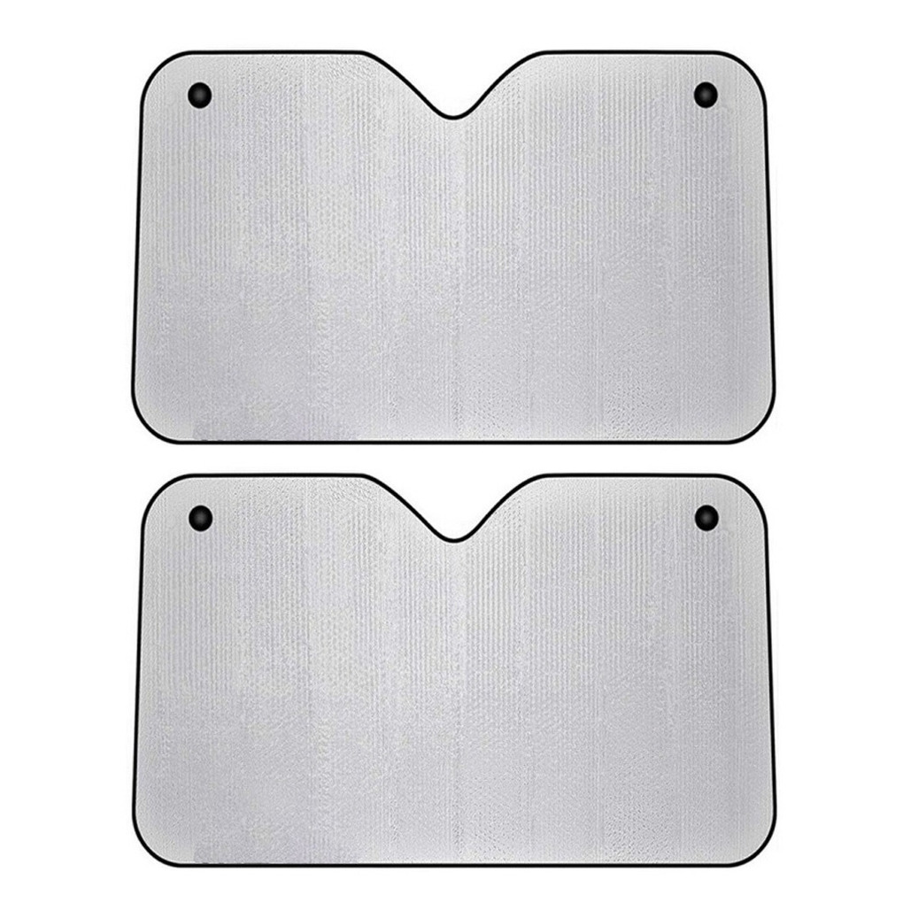 Auto zonnescherm - 2x - aluminium - L70 x B150 cm -