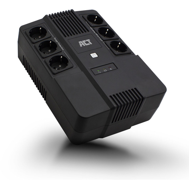 ACT Connectivity Line Interactive UPS 600VA - met 6 geaarde stopcontacten ups