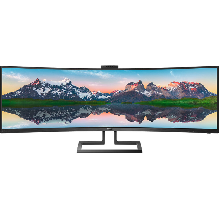 Philips 499P9H/00 ledmonitor DisplayPort, HDMI, USB-C, Audio, LAN, Webcam
