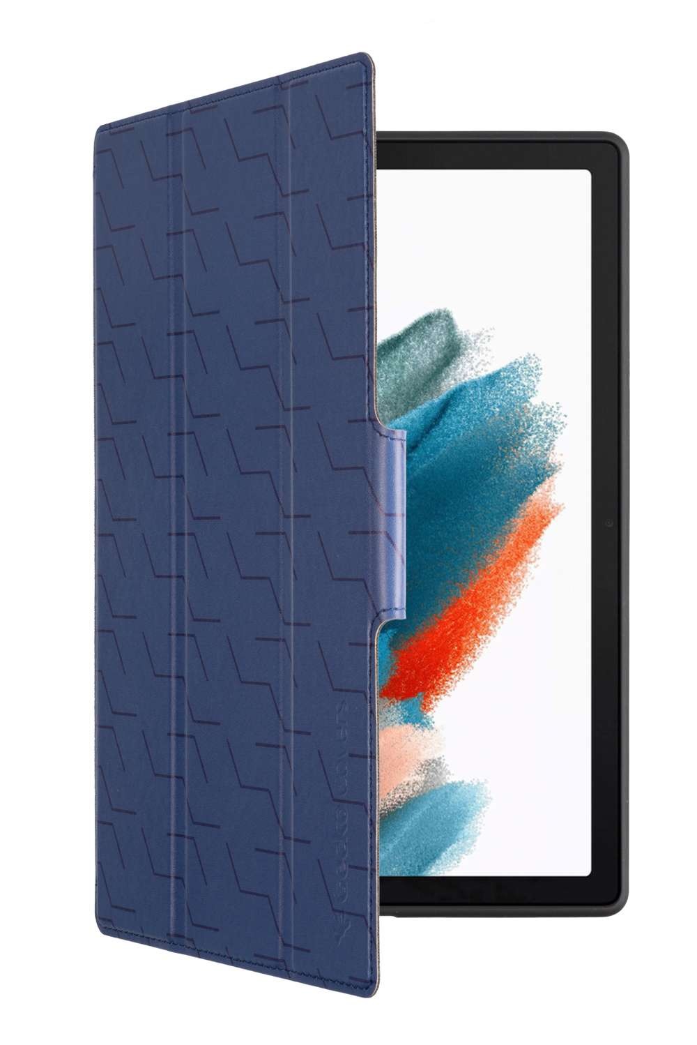 Gecko Zigzag kids cover Samsung Tab A8 10.5 (2021) Tablethoesje Blauw