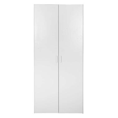 Kledingkast Space 2-deurs - wit - 175,4x77,6x49,5 cm - Leen Bakker
