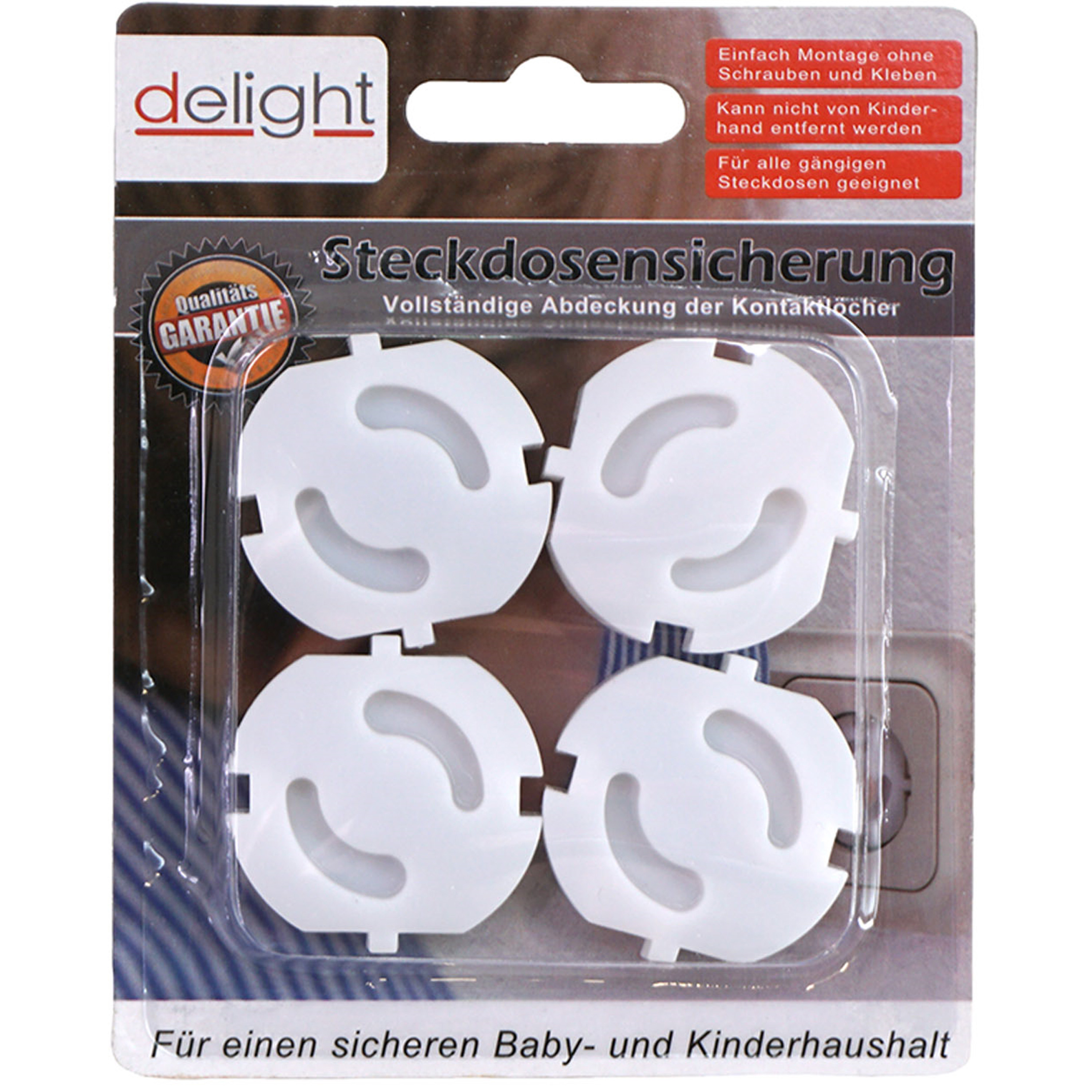 Stopcontactbeveiliging - 4x - wit - stopcontactbeschermers kinderbeveiliging -