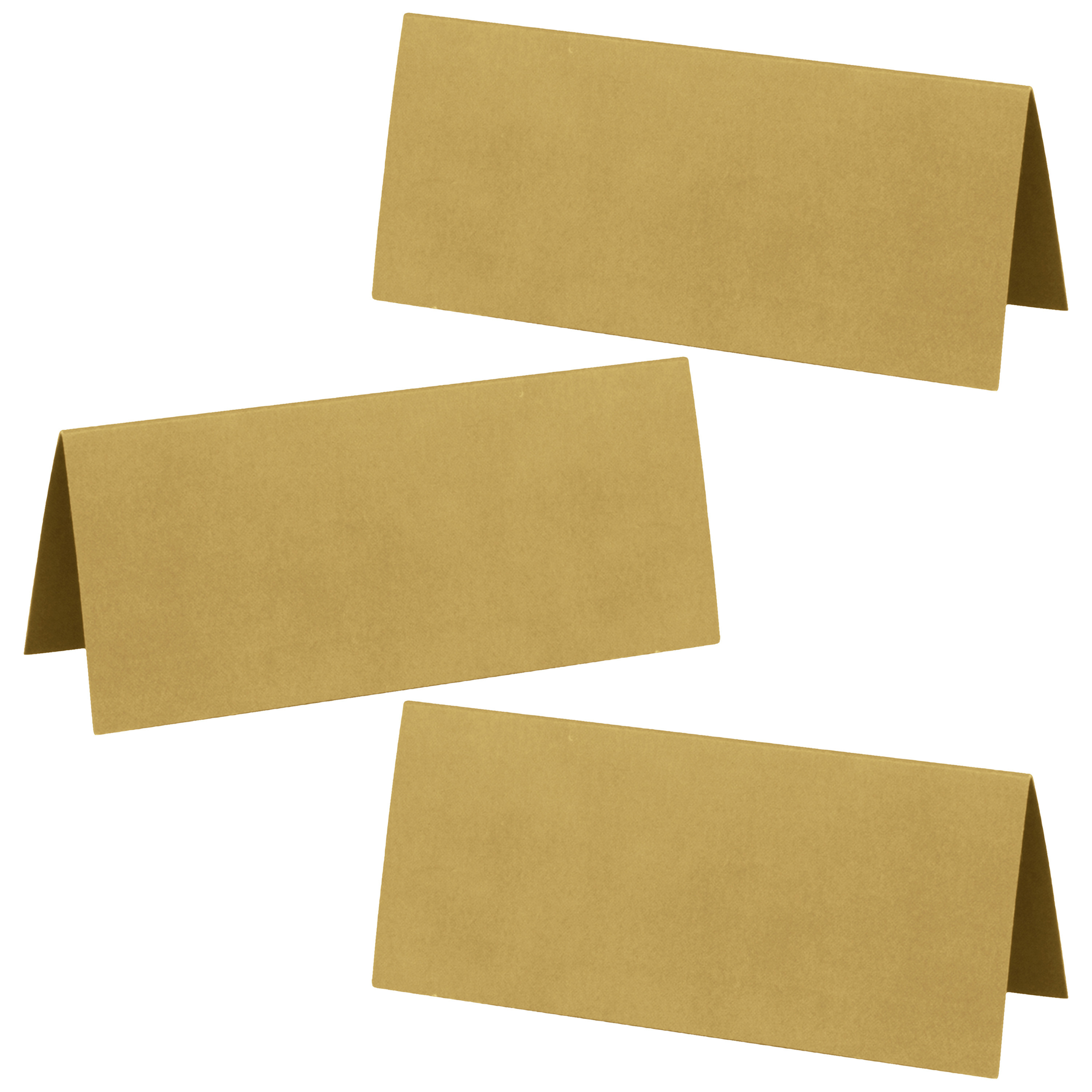 Naamkaartjes/plaatskaartjes - Bruiloft - mat goud - 100x stuks - 7 x 3 cm -