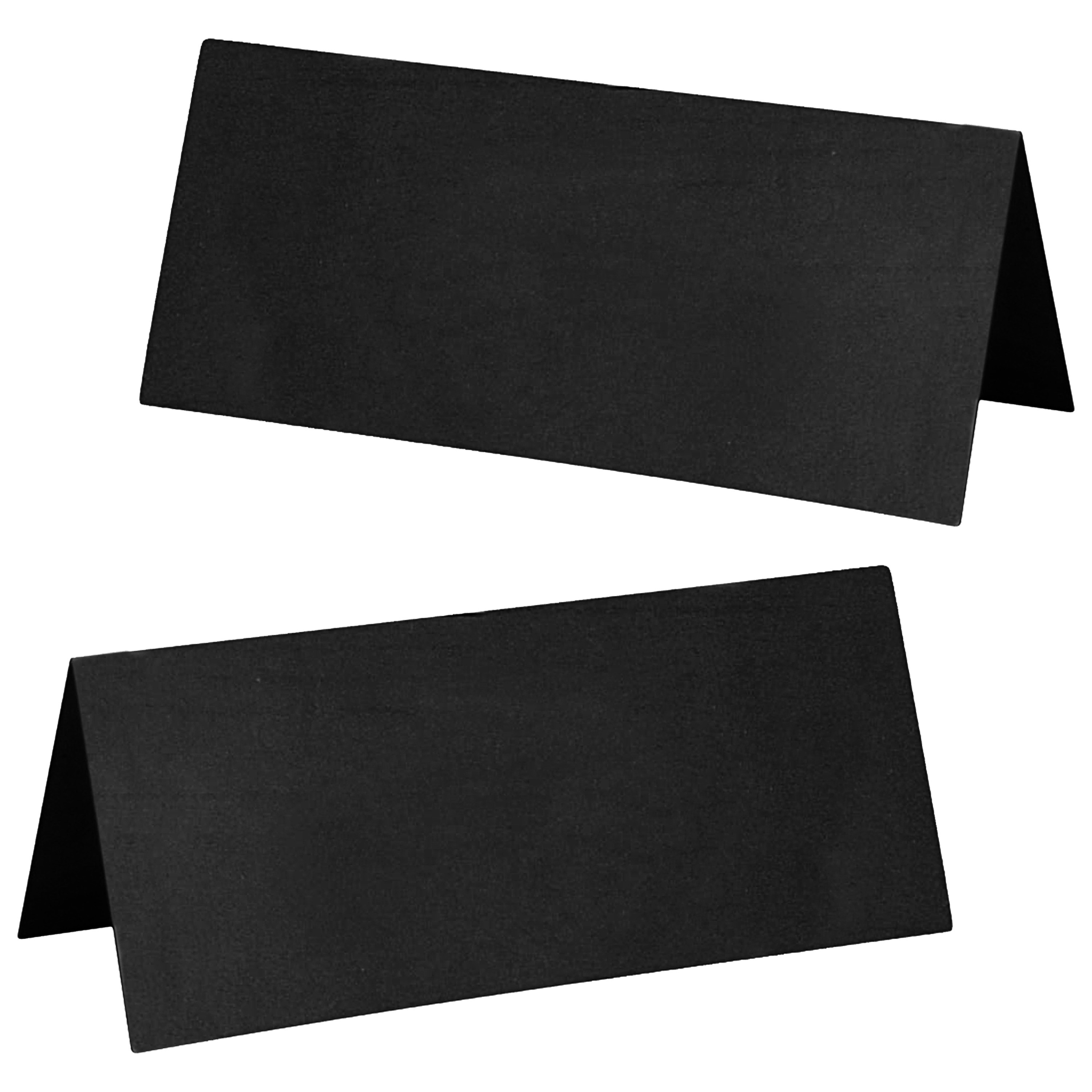 Naamkaartjes/plaatskaartjes - Bruiloft - zwart - 20x stuks - 7 x 3 cm -