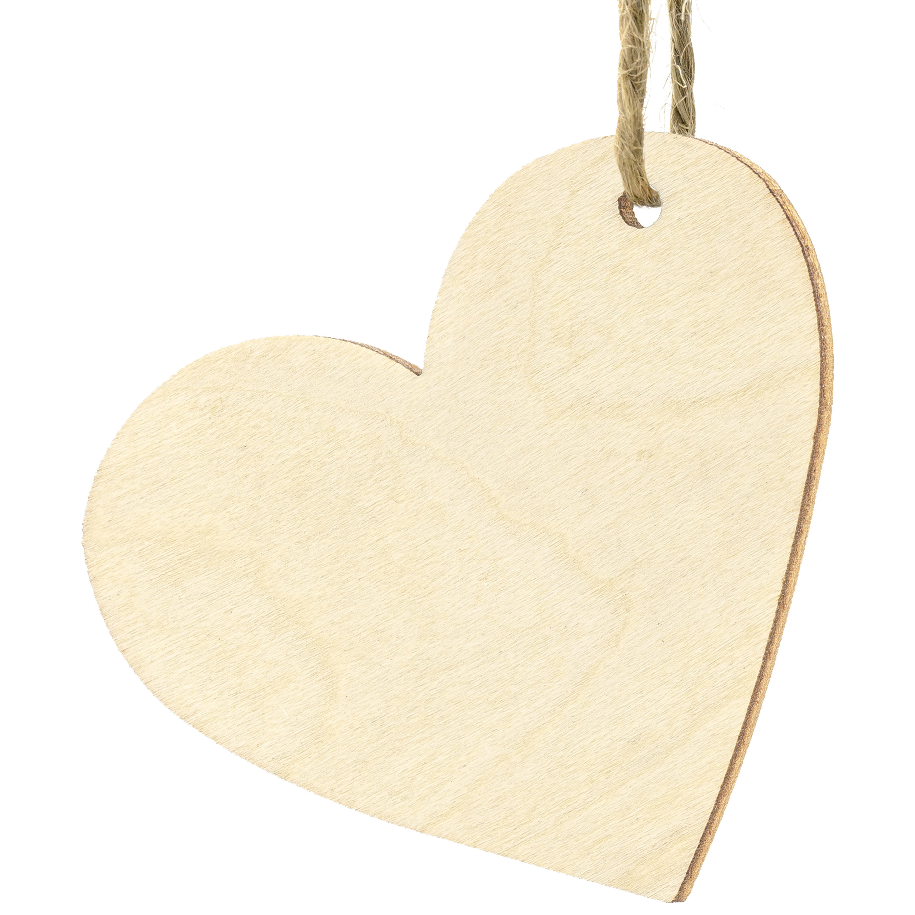 Naamkaartjes/plaatskaartjes Houten Hartje - Bruiloft - 10x stuks - bruin - 6 x 5 cm - just married -
