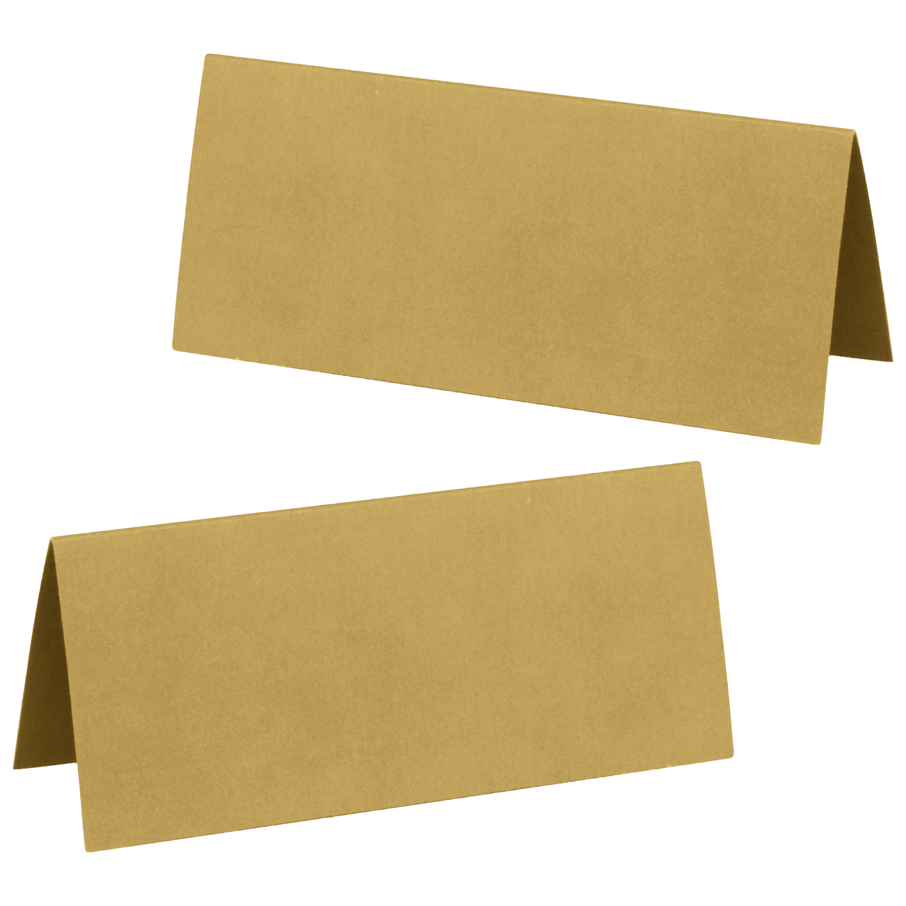 Naamkaartjes/plaatskaartjes - Bruiloft - mat goud - 20x stuks - 7 x 3 cm -