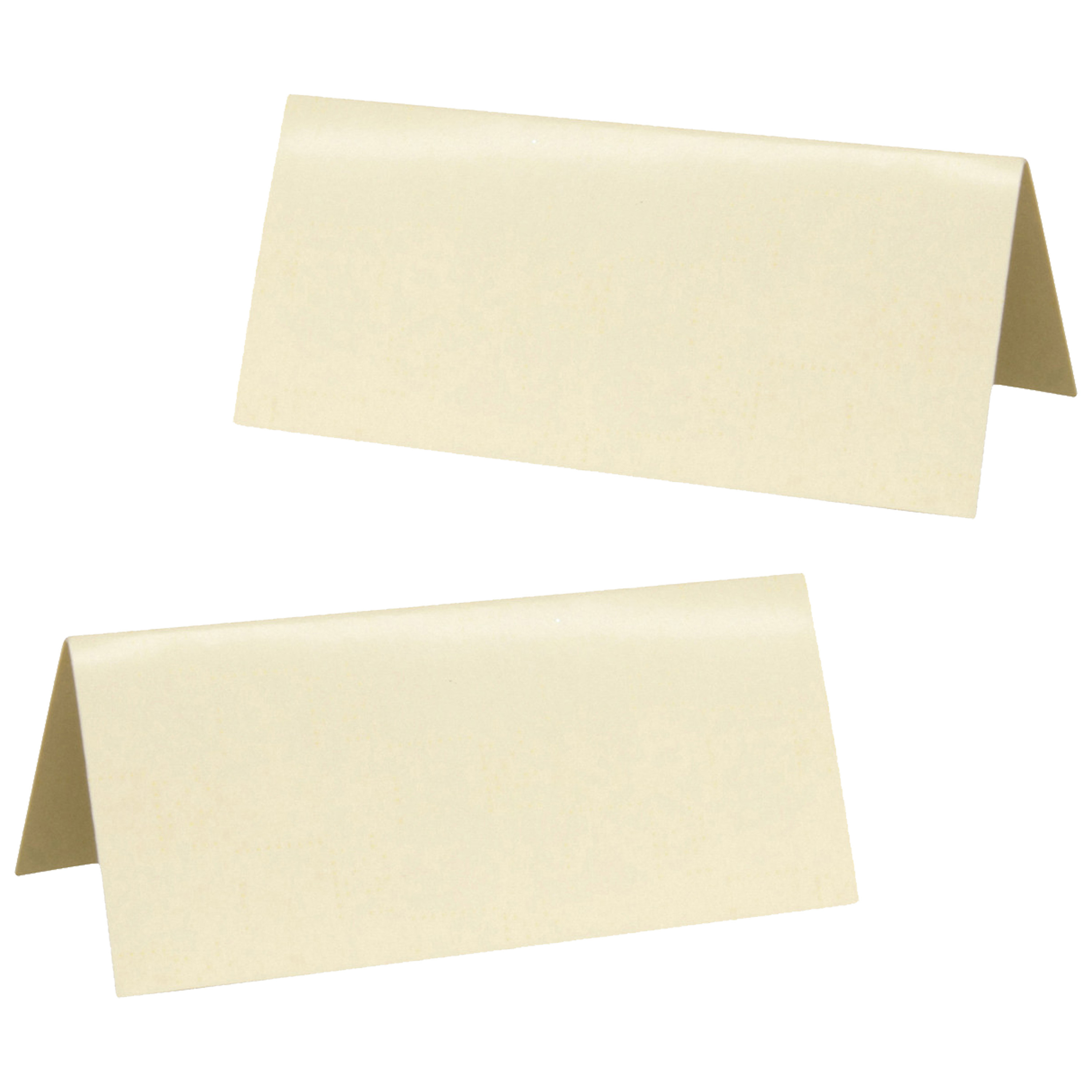 Naamkaartjes/plaatskaartjes - Bruiloft - creme - 20x stuks - 7 x 3 cm -