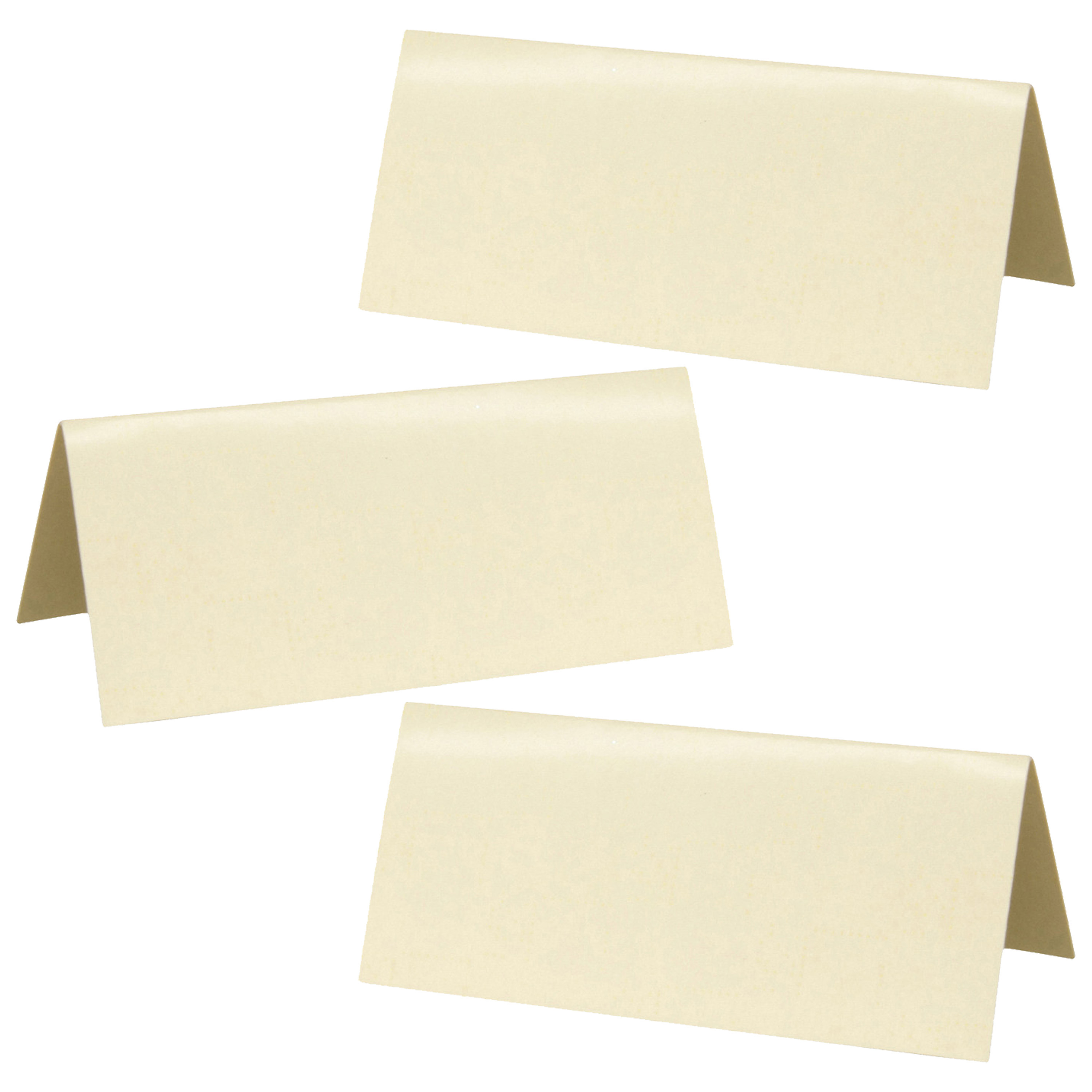 Naamkaartjes/plaatskaartjes - Bruiloft - creme - 100x stuks - 7 x 3 cm -