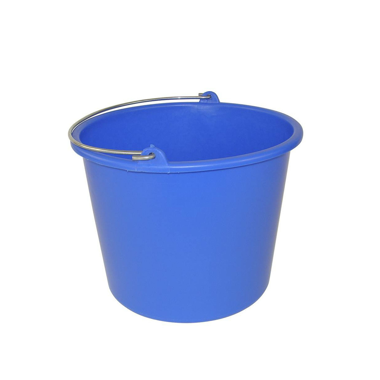 Huishoud emmer - blauw - kunststof - 12 liter - D29 x H35 cm -