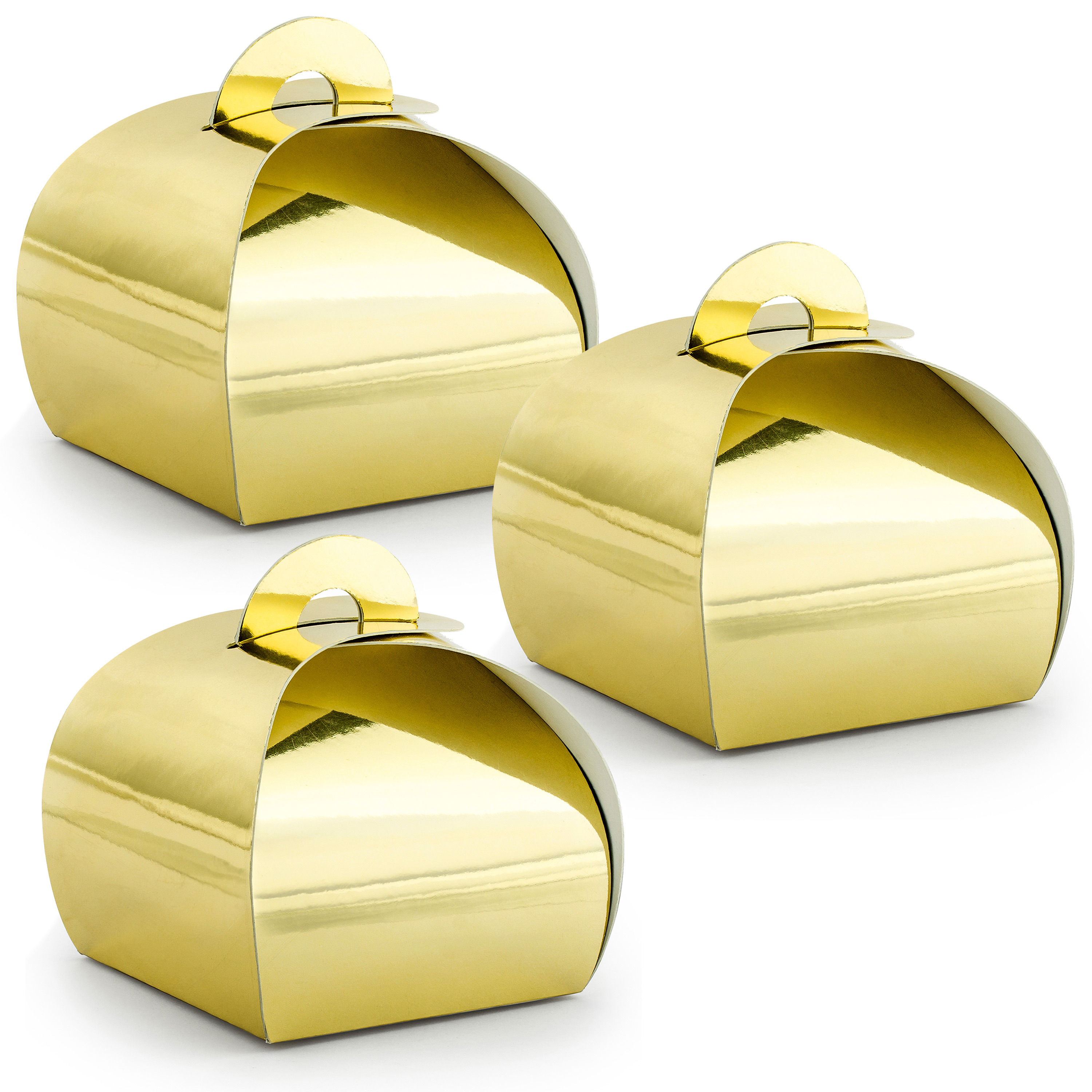 Cadeaudoosje Bonbon Goud - Bruiloft bedankje - 20x stuks - goud - 6 x 6 cm -