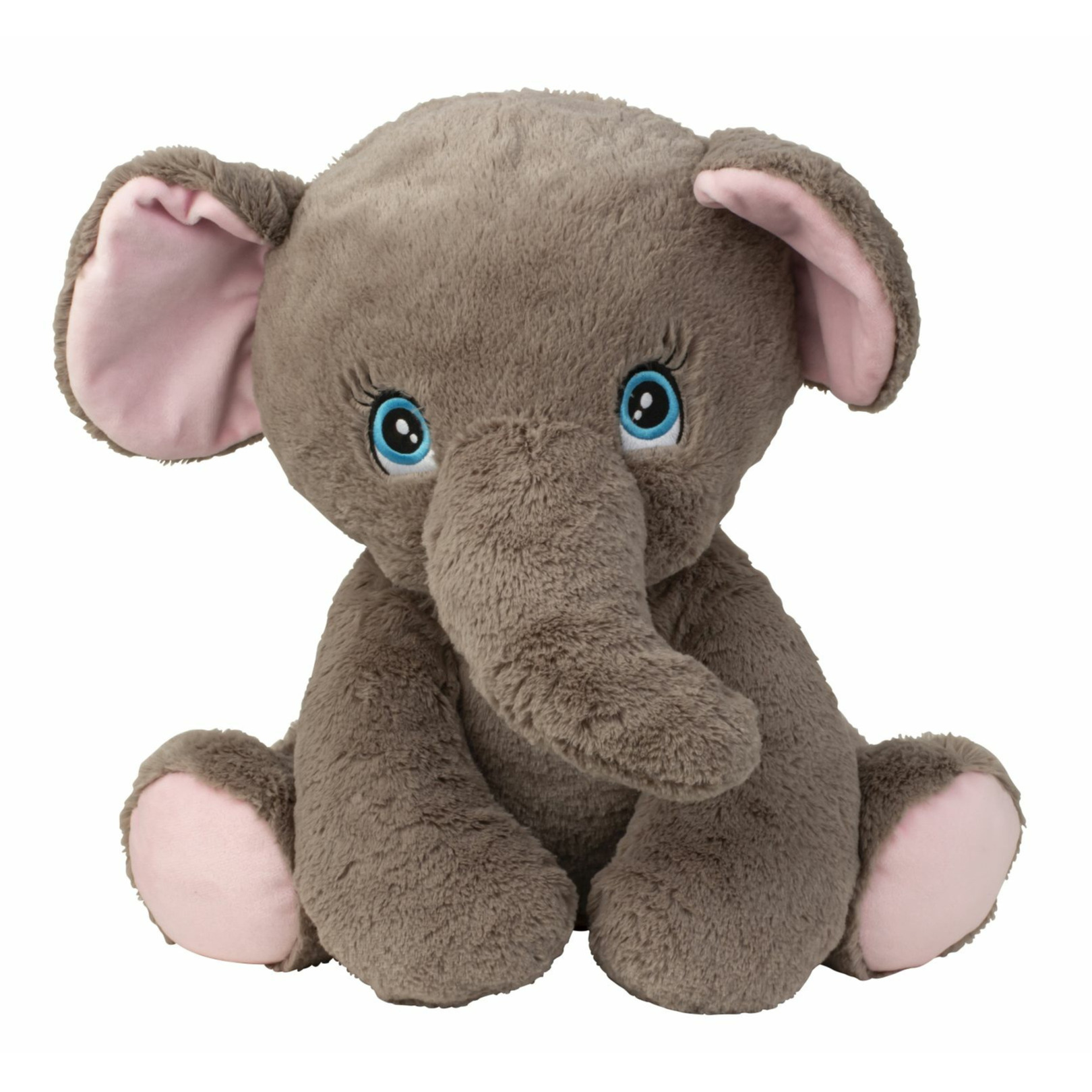 Olifant knuffel van zachte pluche - speelgoed dieren - 41 cm -