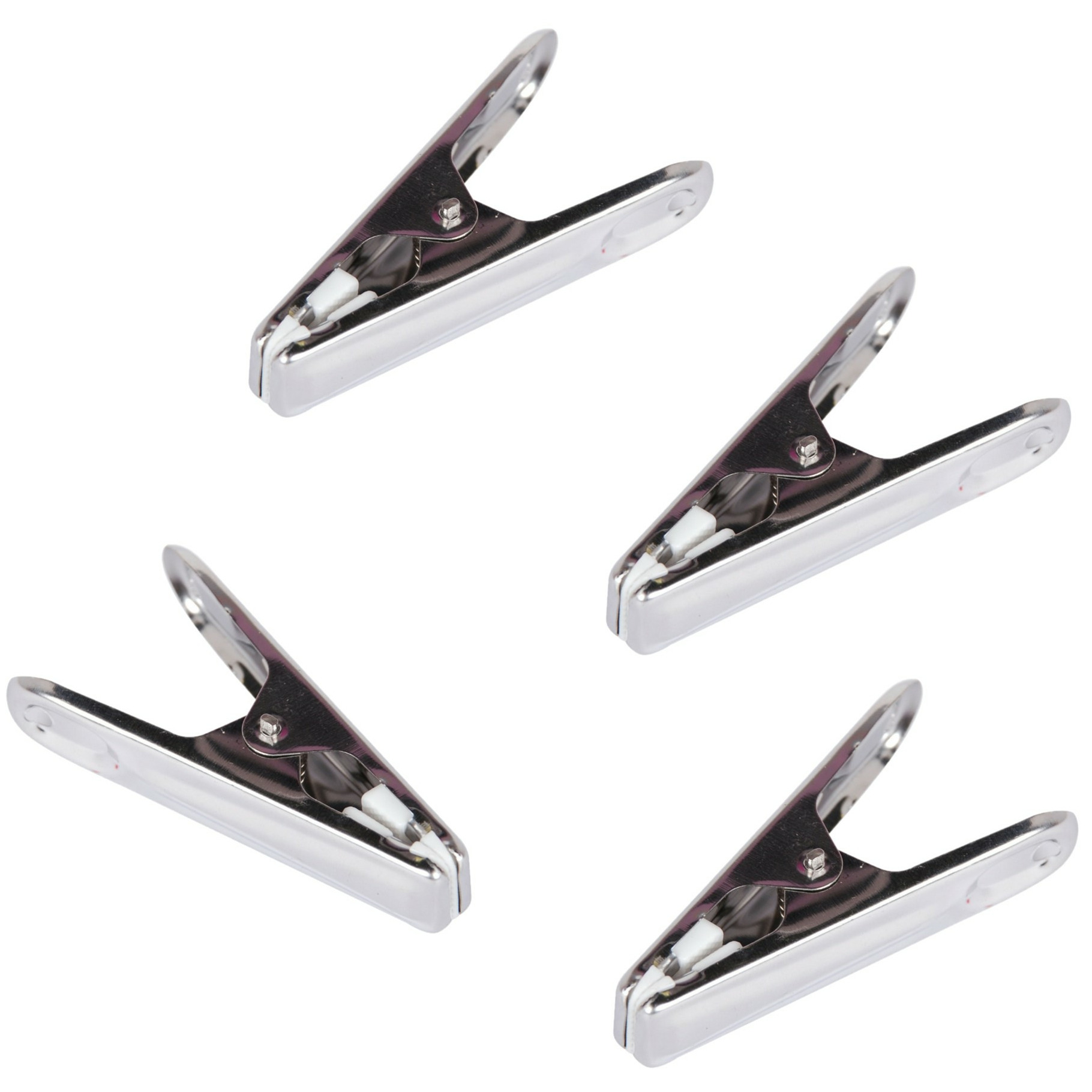 Urban Living Basic Size wasknijpers - 20x - rvs metaal - 7 cm -