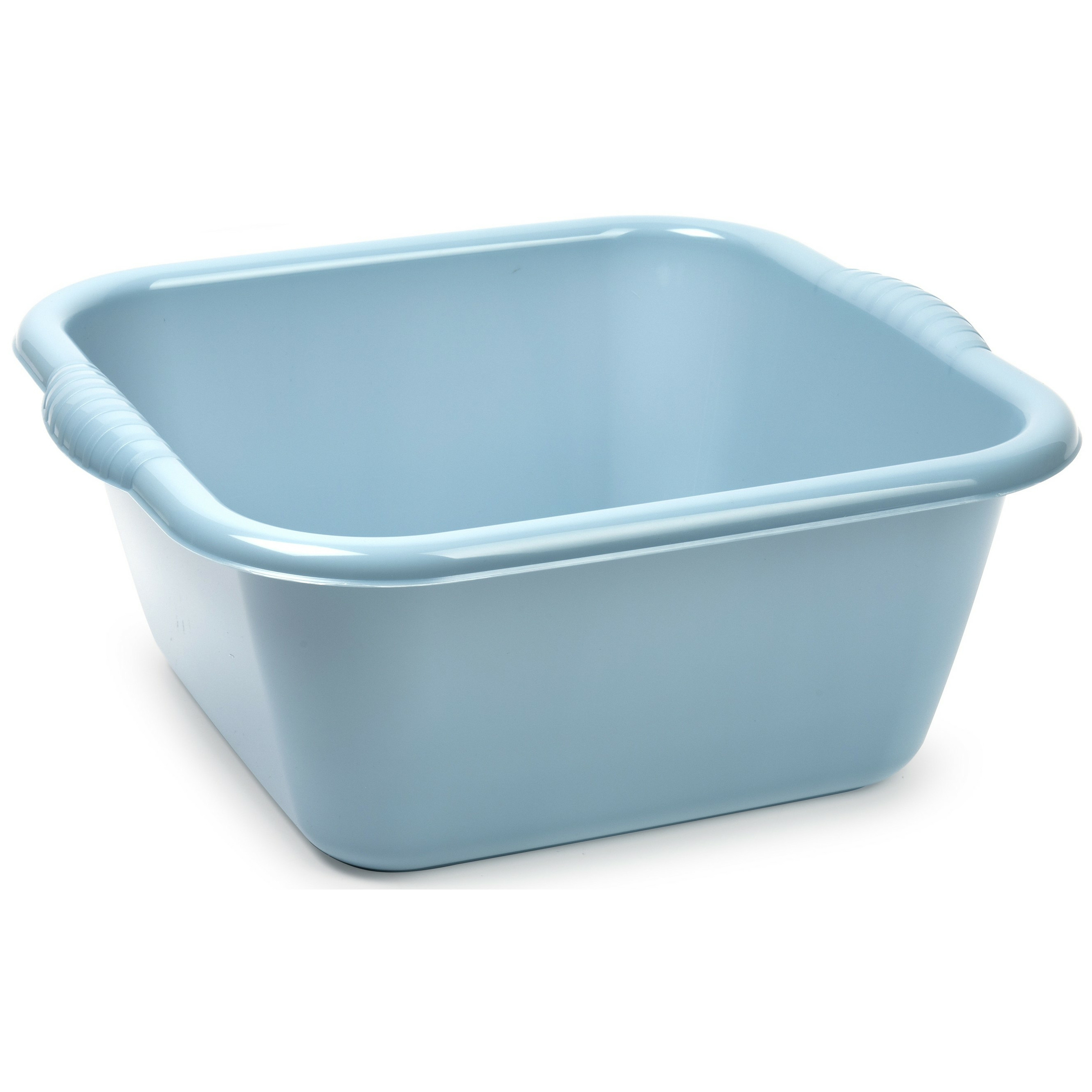 Afwasbak teil - 20 liter - licht blauw - kunststof - 46 x 42,5 x 30,5 cm -