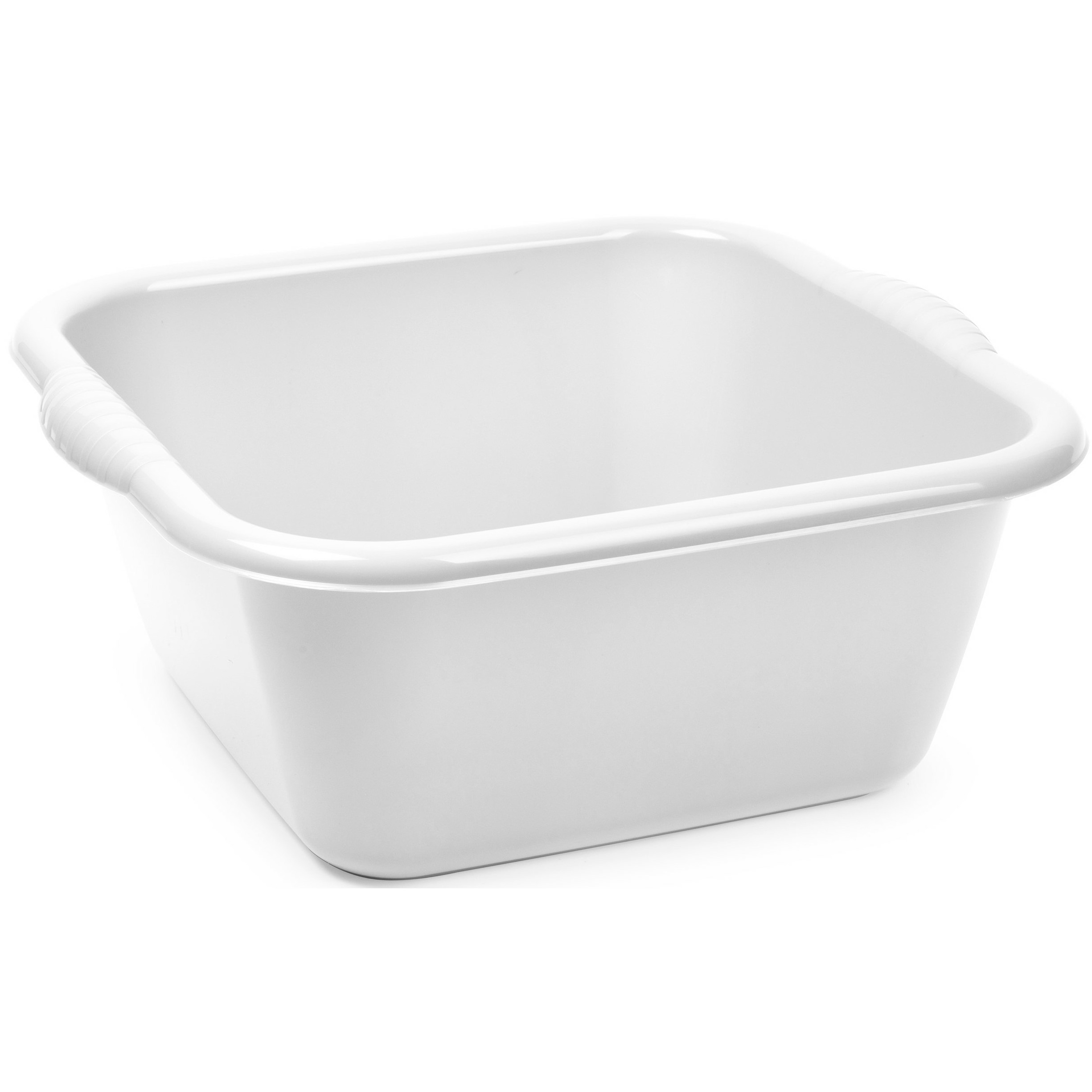 Plasticforte teiltje/afwasbak - vierkant - kunststof - 15 liter - 41 x 39 x 16 cm - Lichtgrijs -