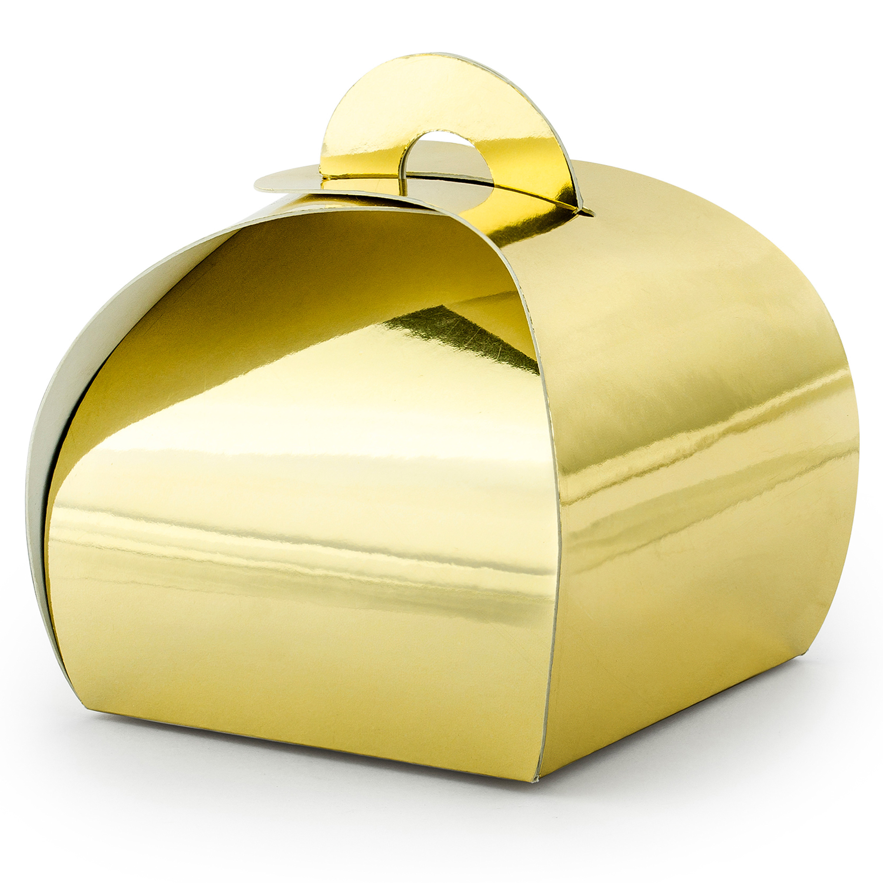 Cadeaudoosje Bonbon Goud - Bruiloft bedankje - 10x stuks - goud - 6 x 6 cm -