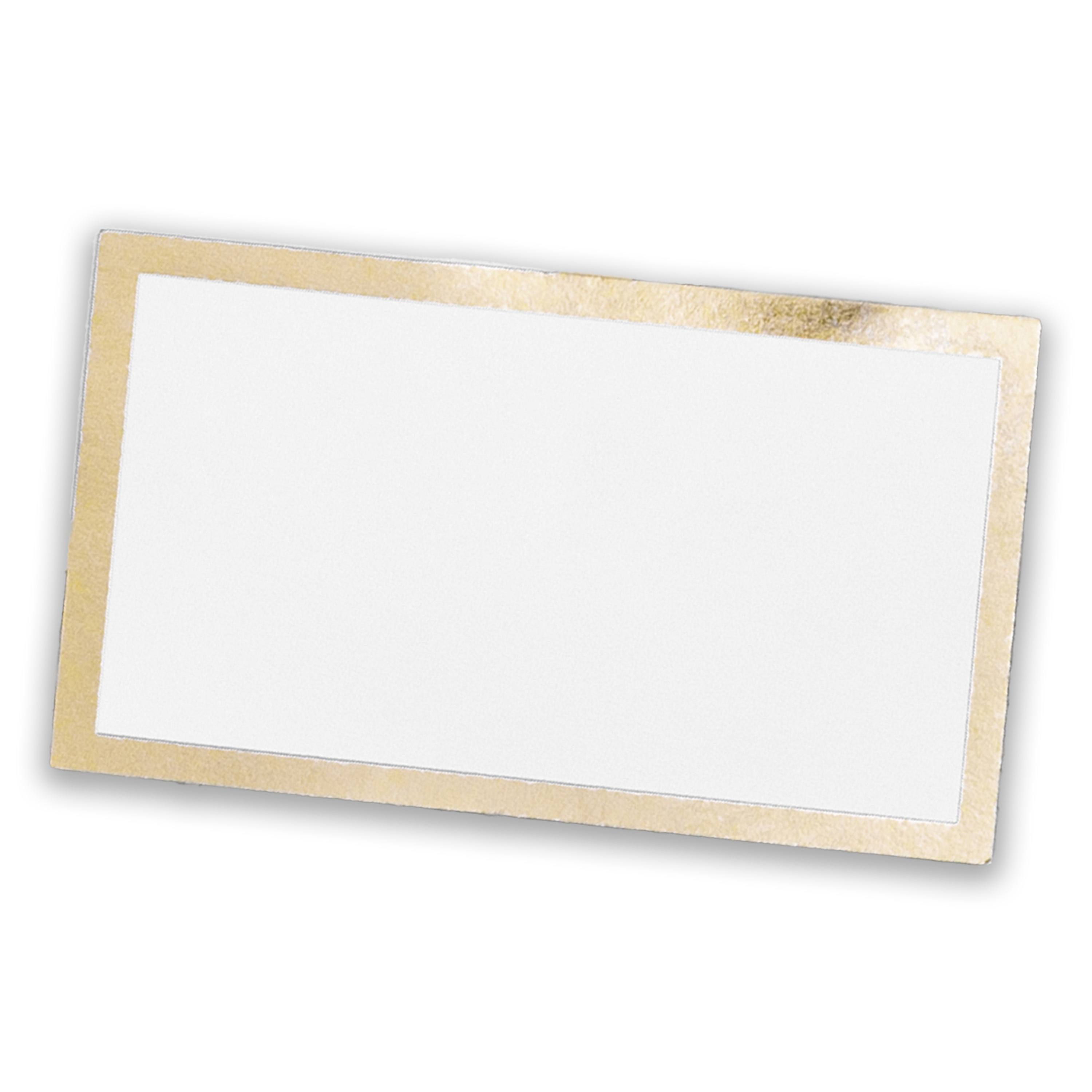 Naamkaartjes/plaatskaartjes - Bruiloft - wit/goud - 10x stuks - 10 x 6 cm -