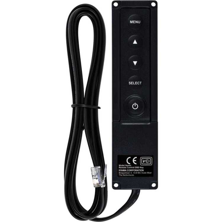 iiyama RC TOUCHV01 Extern bedieningspaneel afstandsbediening