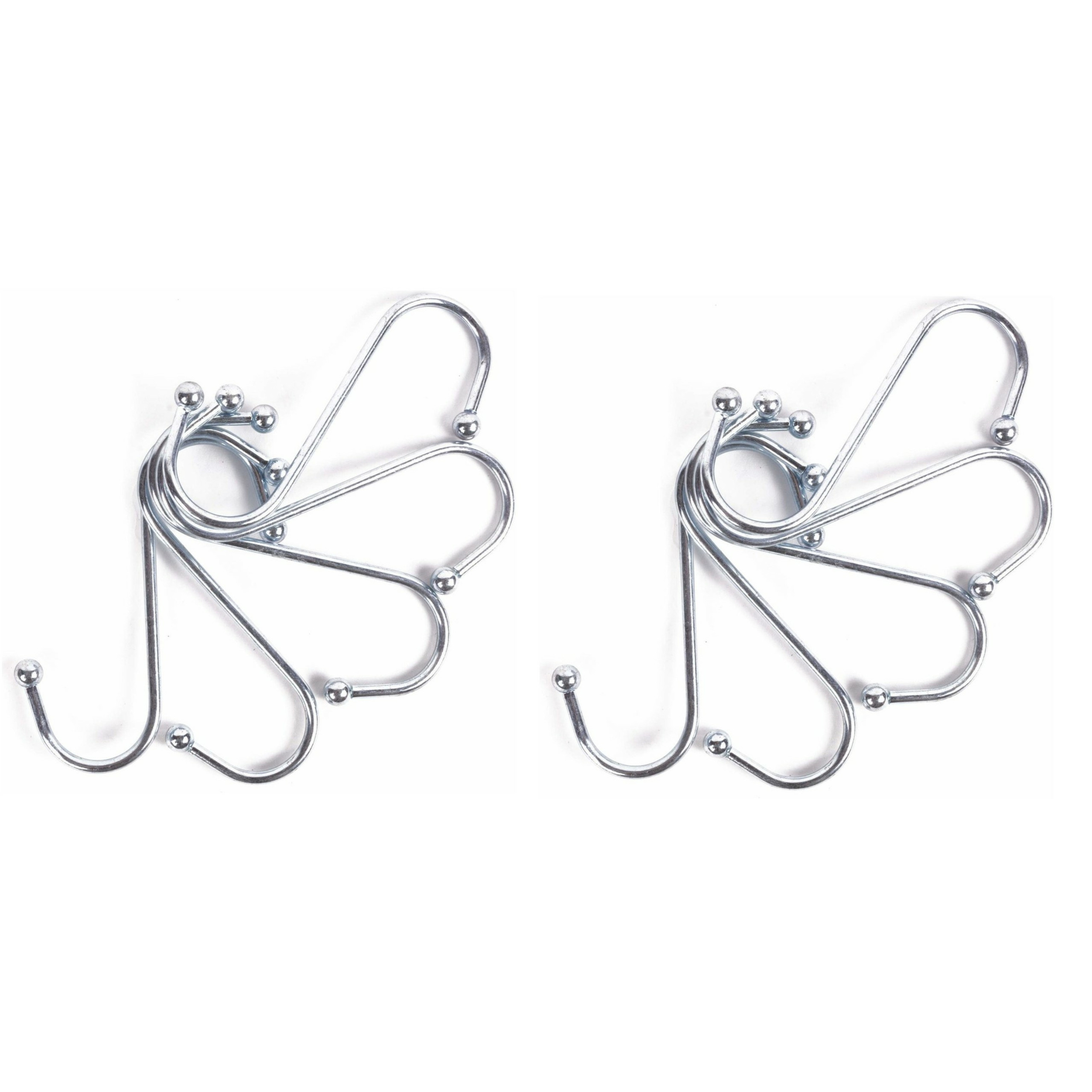 S-haken / ophanghaken - 10-delig - van metaal - 100 mm -