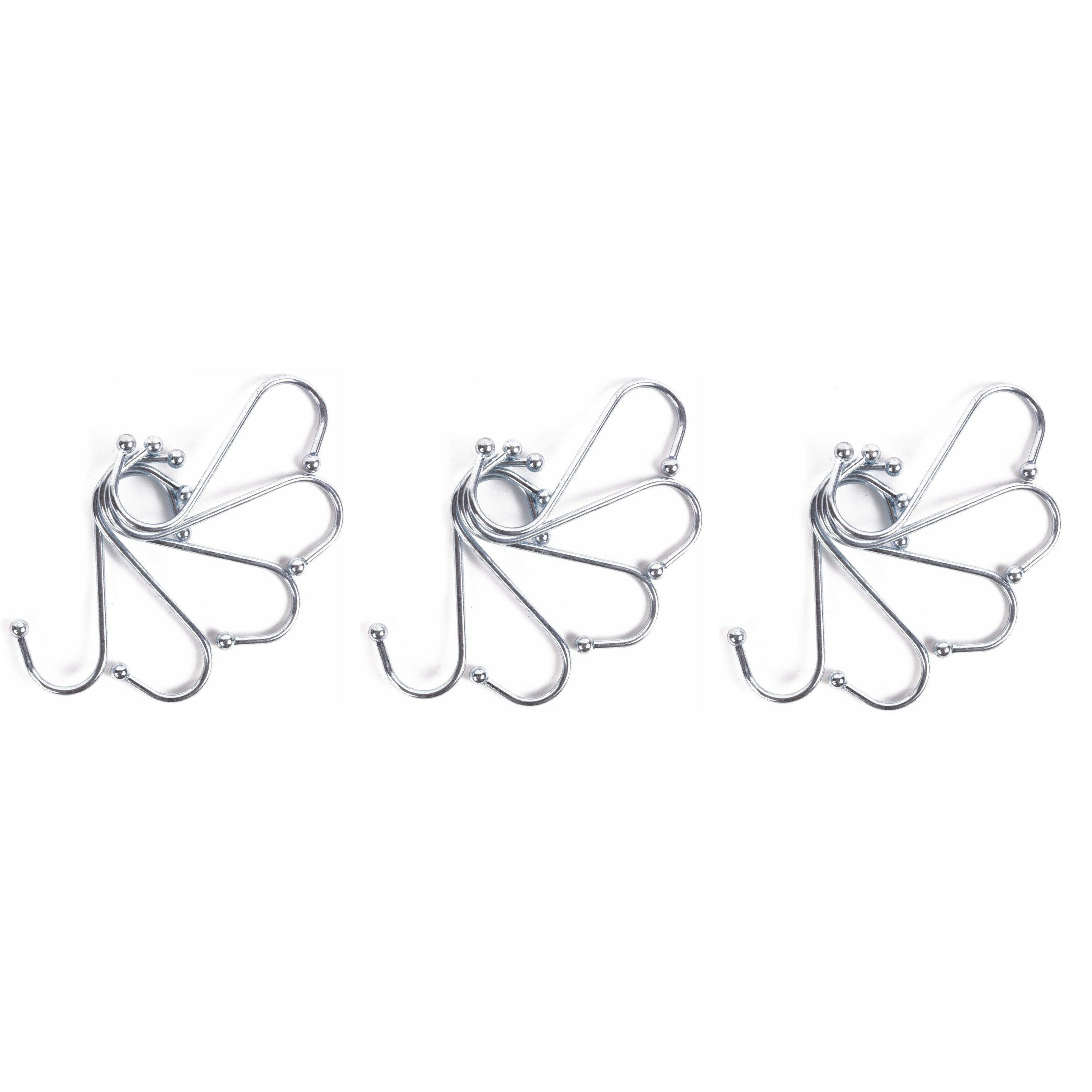 S-haken / ophanghaken - 15-delig - van metaal - 100 mm -
