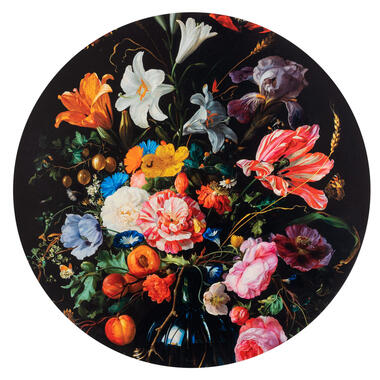 Decopaneel Bloemen - MDF - Ø70 cm - Leen Bakker
