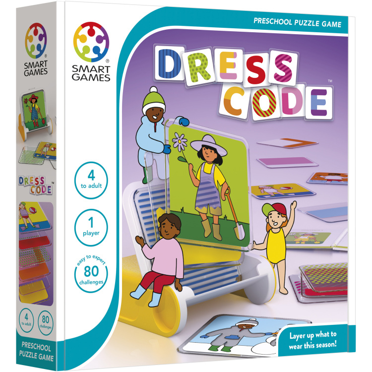 SmartGames Dress Code leerspel Nederlands, 1 speler, Vanaf 4 jaar, 80 opdrachten