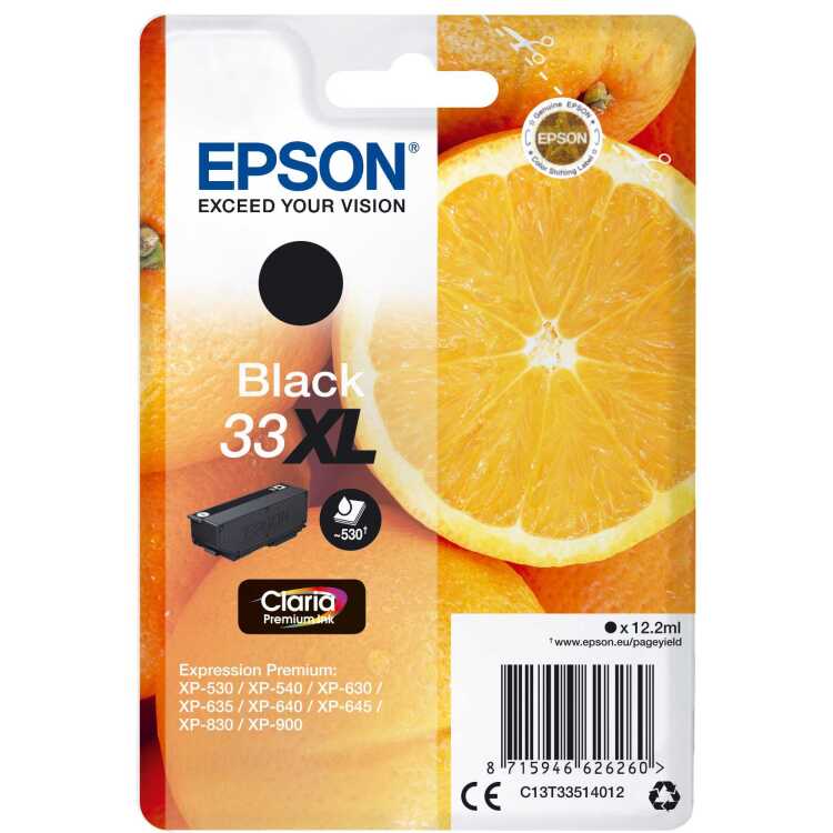 Epson 33XL inkt C13T33514012, Zwart
