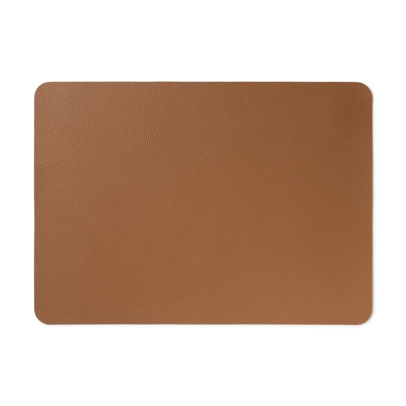 Placemat PU leer - bruin - 33x46 cm