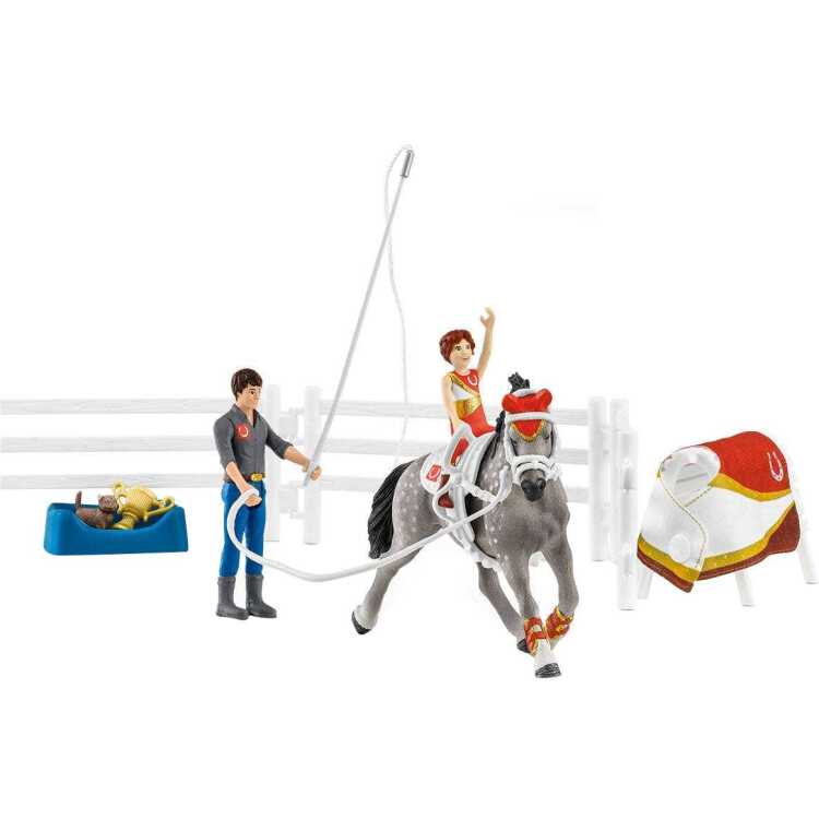 Schleich Horse Club - Mia's voltige rijset speelfiguur