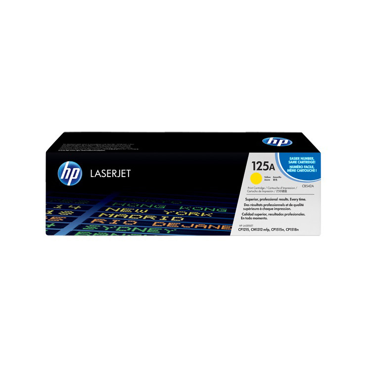 HP 125A gele LaserJet tonercartridge (CB542A) toner Geel