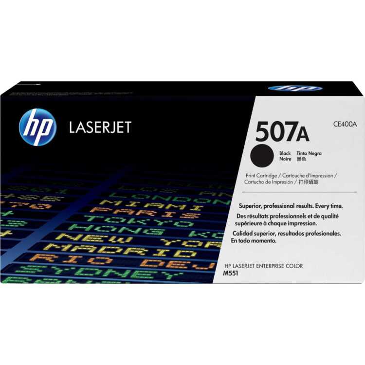 HP 507A zwarte LaserJet tonercartridge (CE400A) toner Zwart