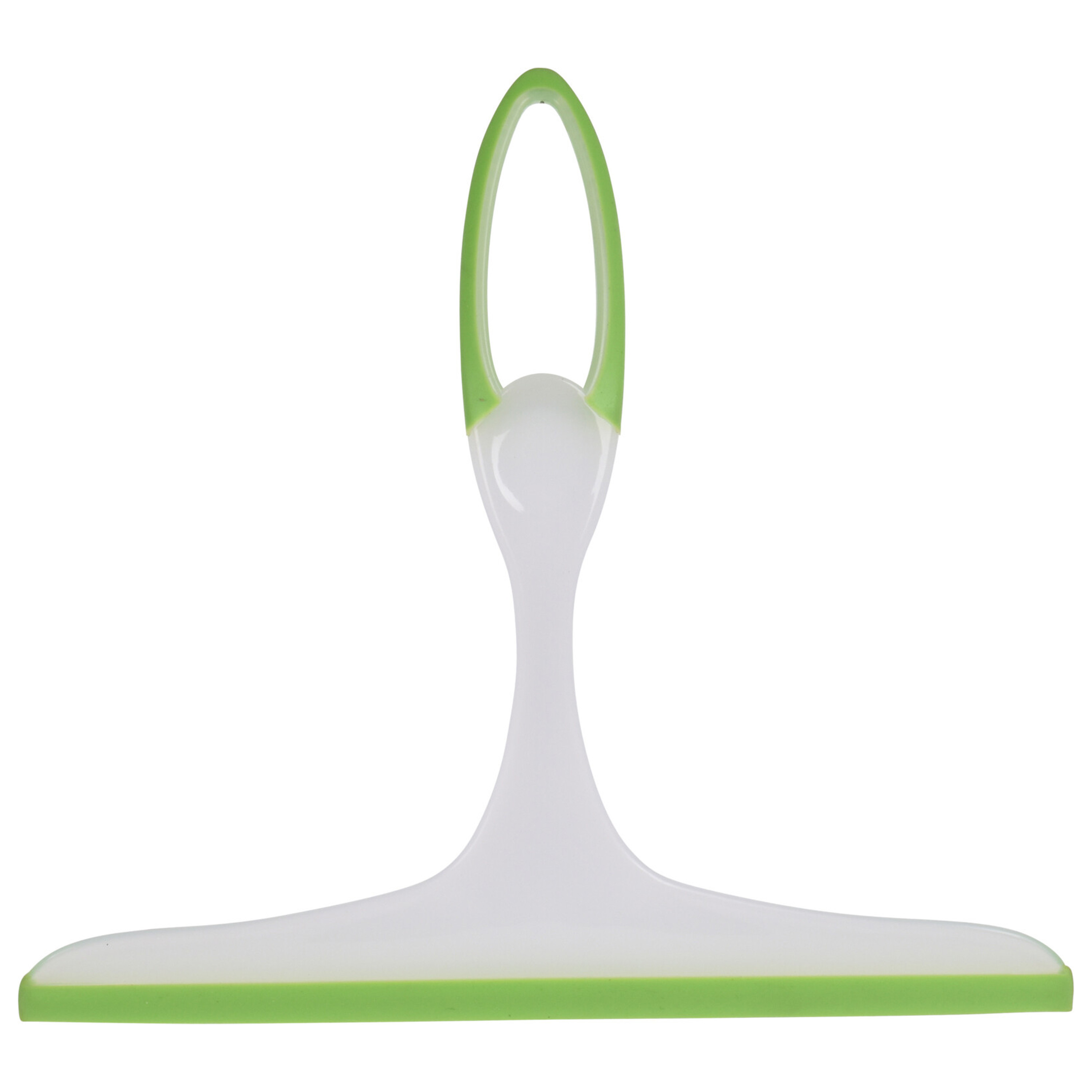 Raamwisser - raamtrekker - douchewisser - wit/groen - pp kunststof - 23 x 25 x 3 cm -