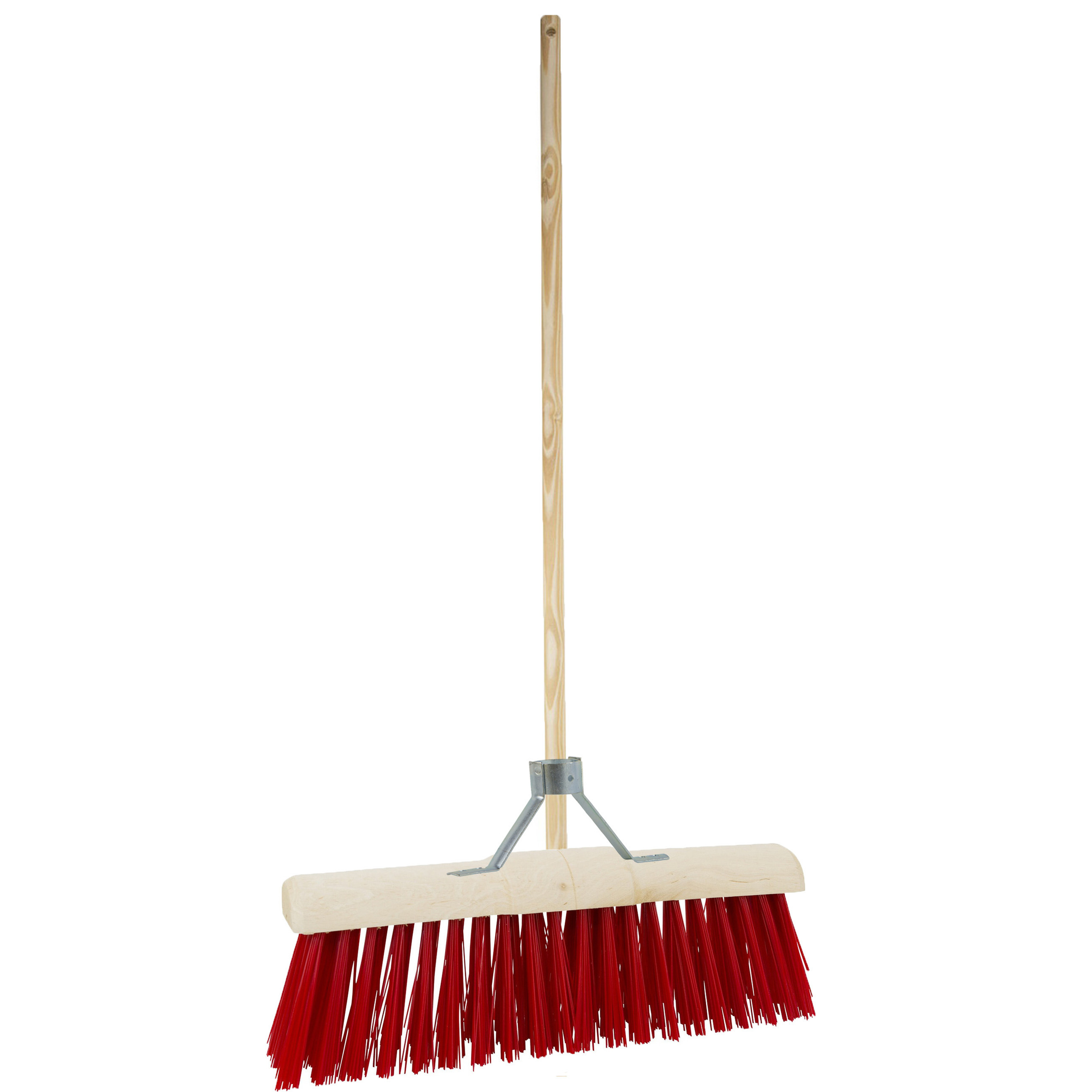 Buitenbezem - FSC hout - kunstvezel - hard - 45 x 120 cm -