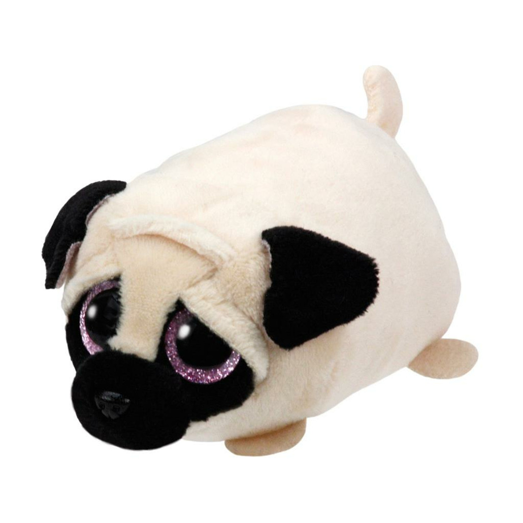 Pluche Ty Teeny mopshondje knuffeltje 10 cm -