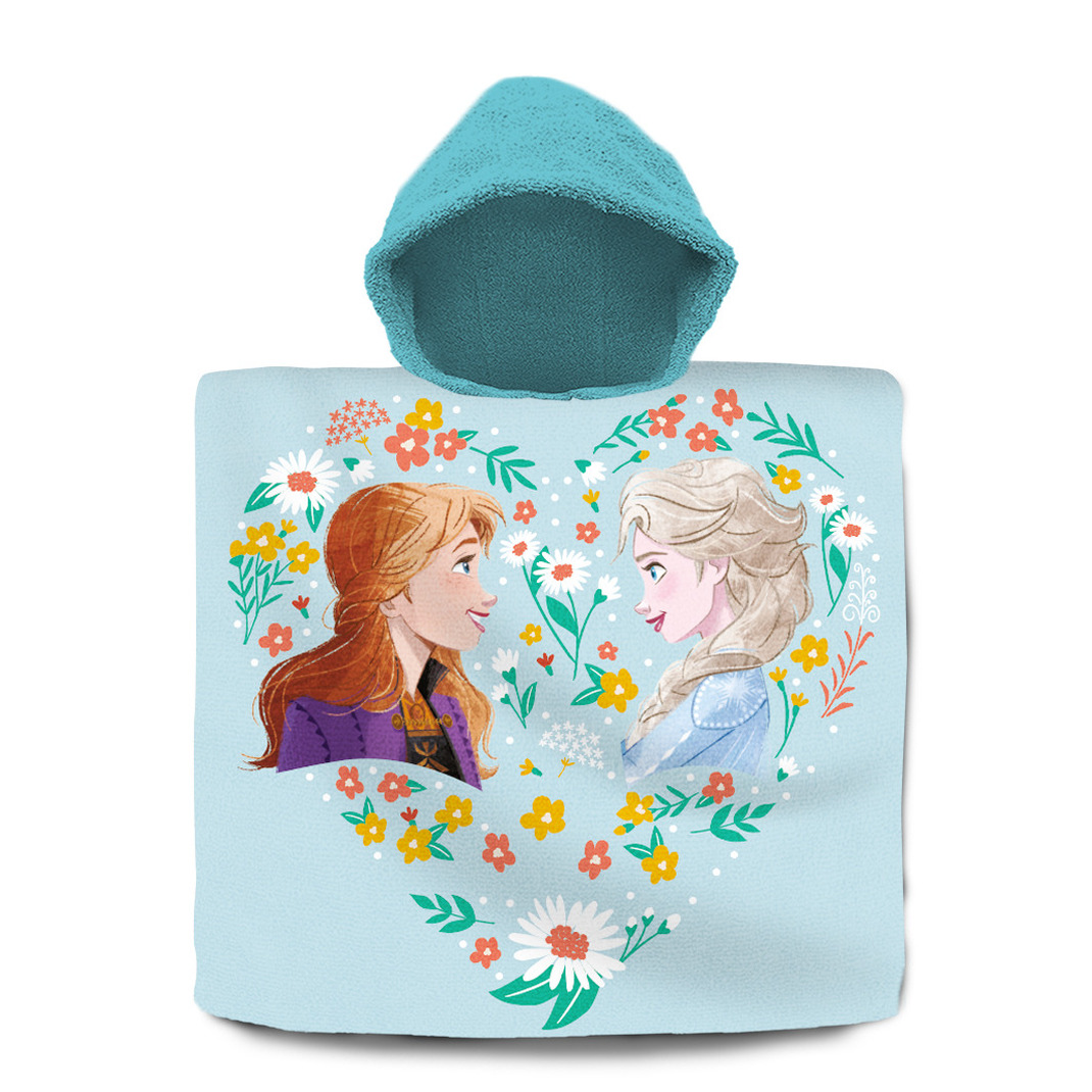 Disney Frozen bad cape/poncho - 60 x 120 cm - katoen - voor kinderen One size -