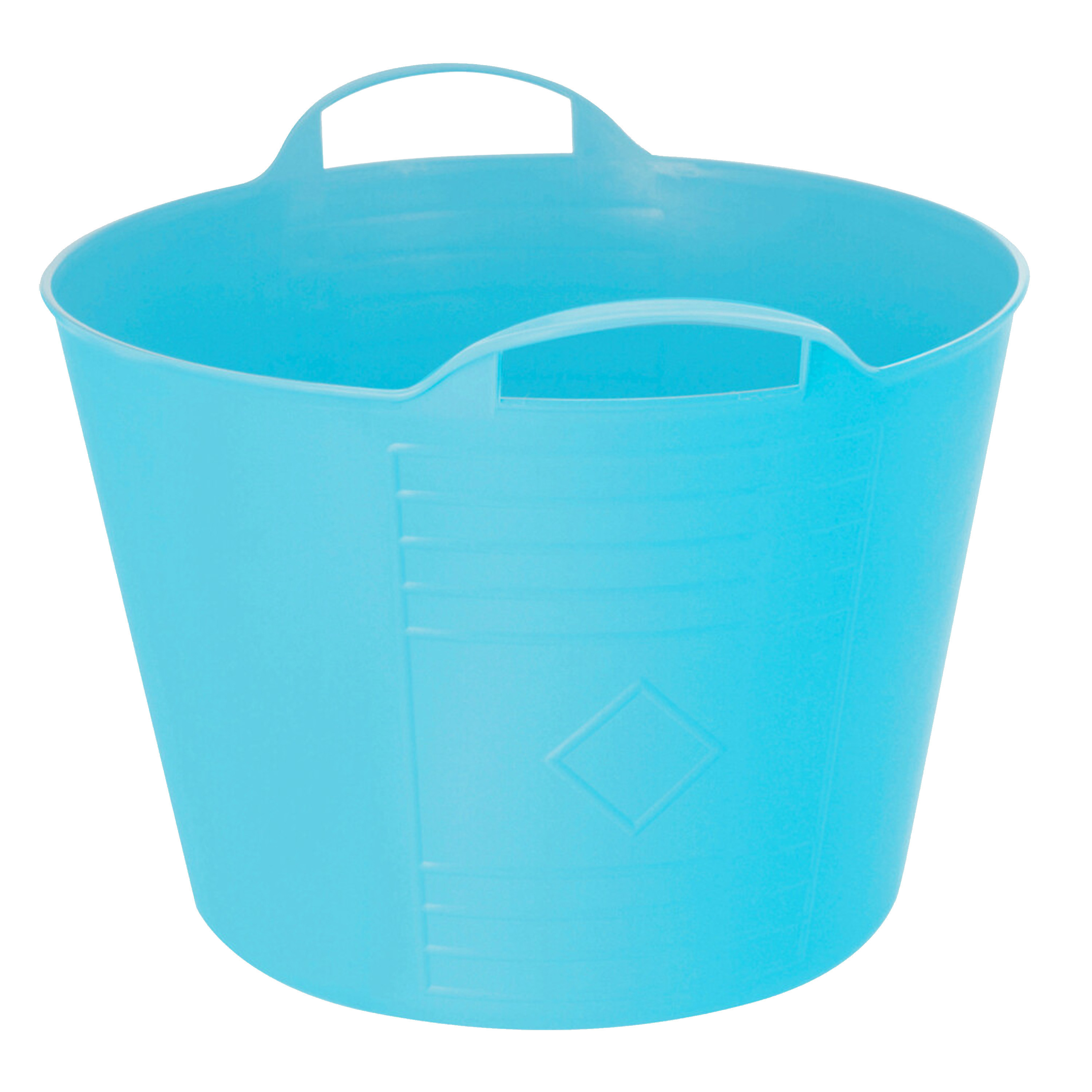 Flexibele emmer - blauw - 27 liter - kunststof - 40 x 35 cm -