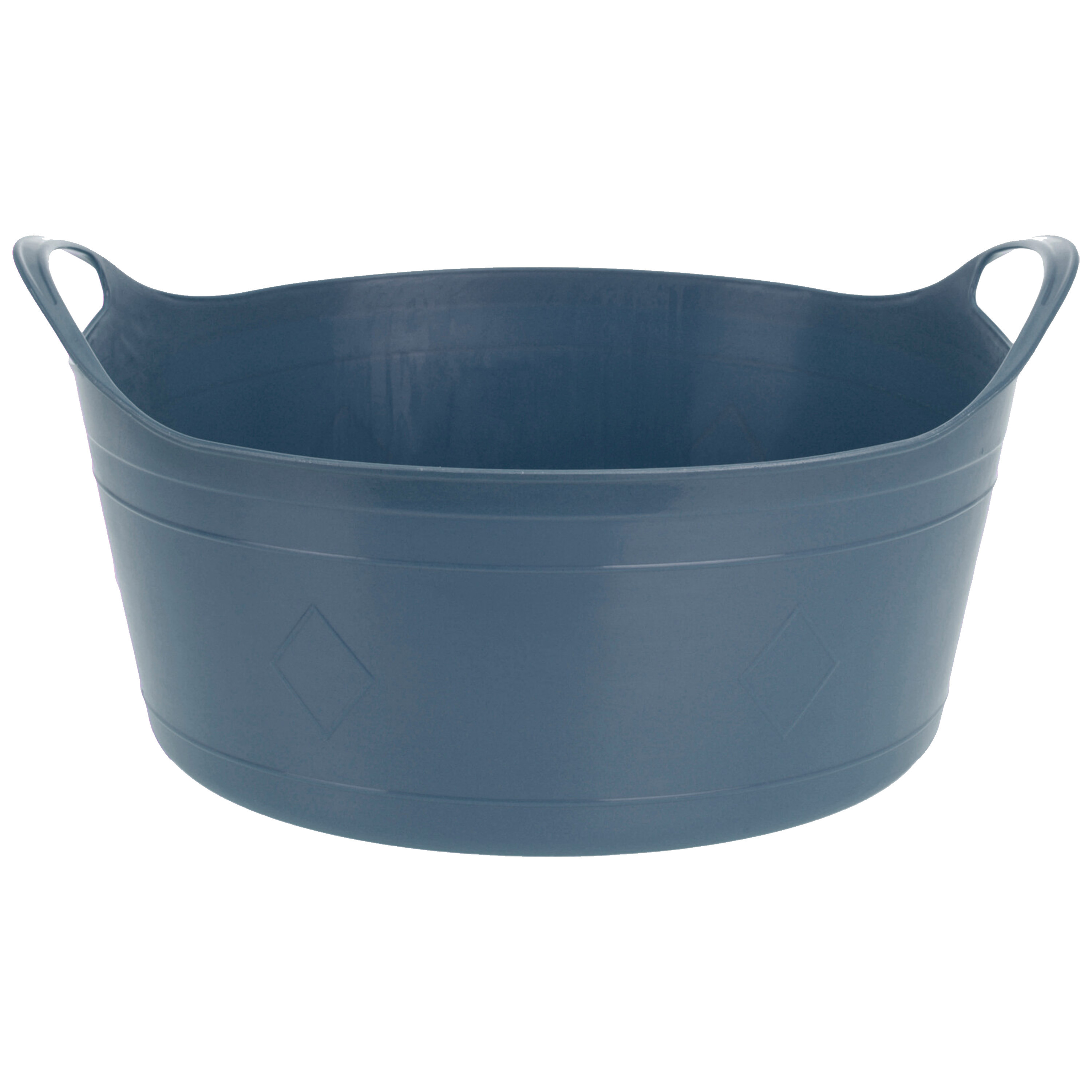 Flexibele emmer - blauw - 15 liter - kunststof - 39 x 17 cm -