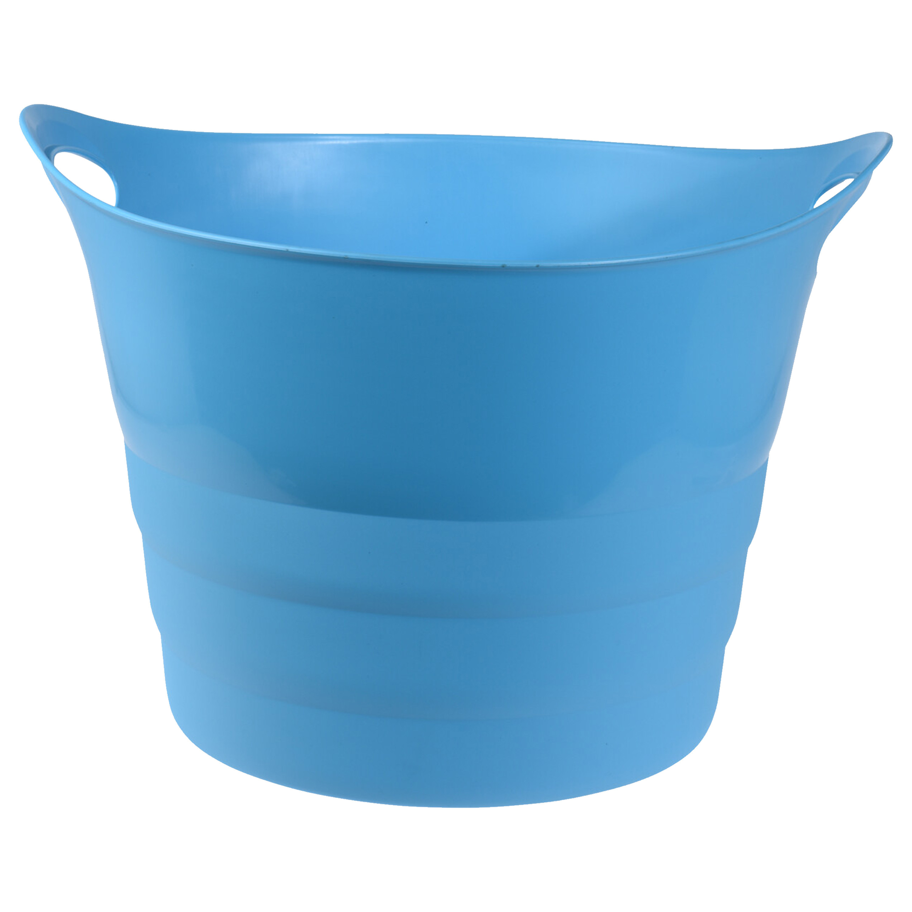 Flexibele emmer - blauw - 43 liter - kunststof - 45 x 38 cm -